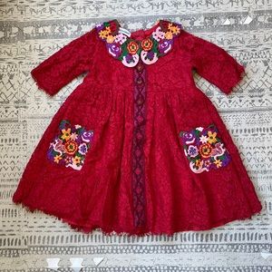 Dolce Gabbana red baby dress